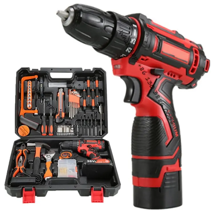 Cordless Drill with 2 batteries 18v