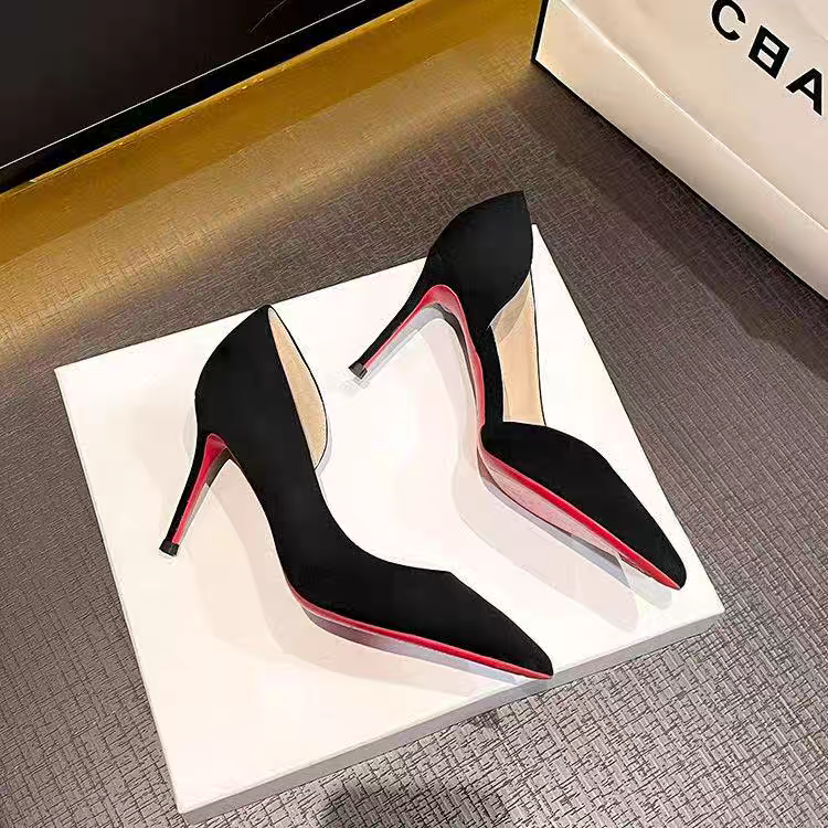 Side hollow high heels stilettos for women 2025 new fashion temperament niche design temperament celebrity single shoes stilettos for women