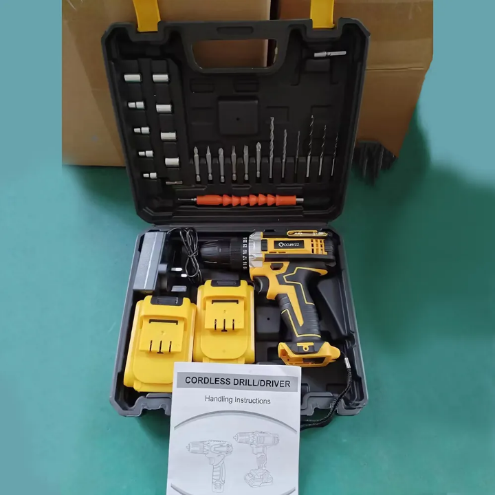 Cordless Drill with 2 batteries 18v