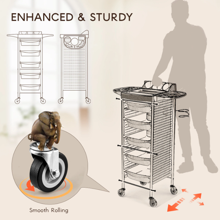 Worktop salon Trolley