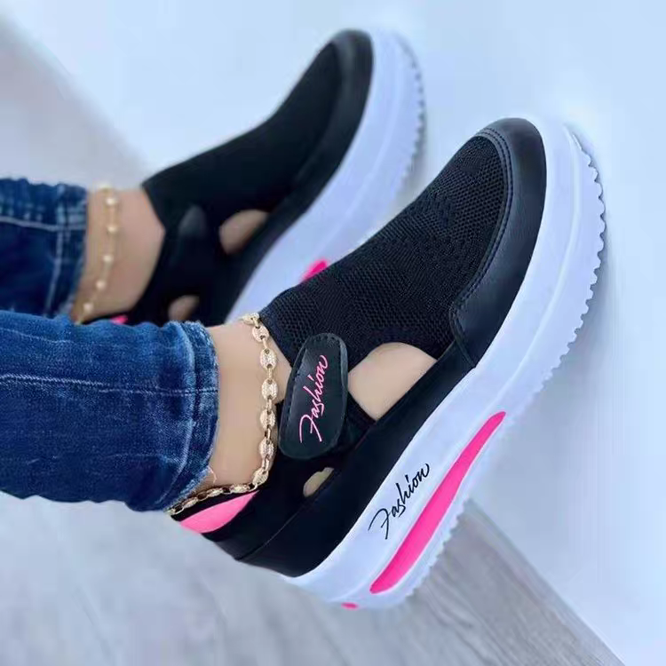 retro women's shoes with round toe flat heel all-match casual shoes lazy shoes mom sandals toe shoes