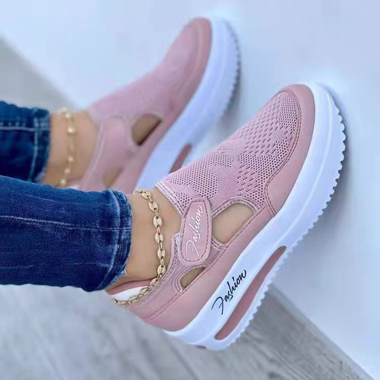 retro women's shoes with round toe flat heel all-match casual shoes lazy shoes mom sandals toe shoes