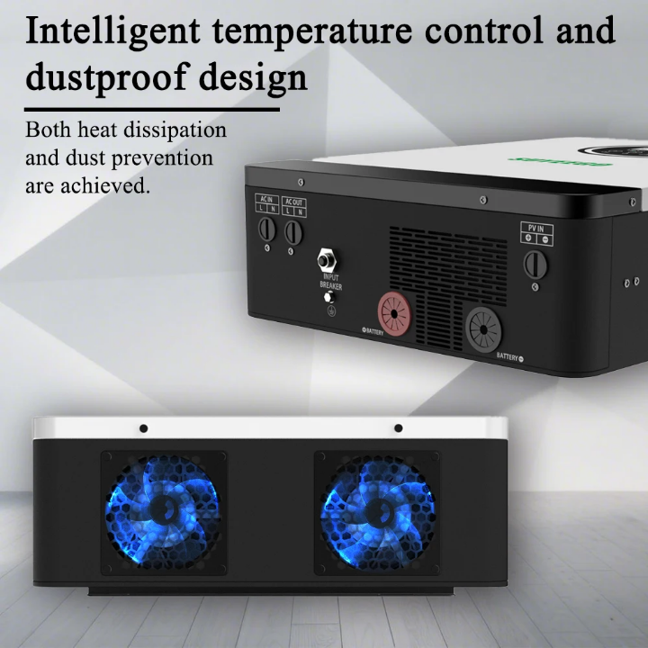 SUYEEGO All-in-one inverter Dual battery 2300w input 220v 230v Off grid inverter for Life pod Lithium battery