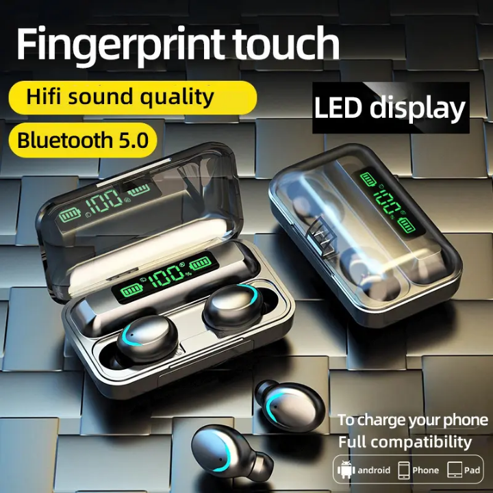 F9-5C Tws Wireless Earphone 5.3 Bluetooth headphones spot waterproof