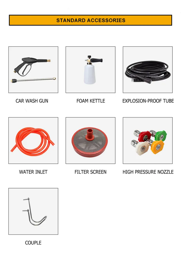 High Pressure Washer Commercial Electric 220v Jet Cash Washing Cleaner Machine 18mpa 2000psi