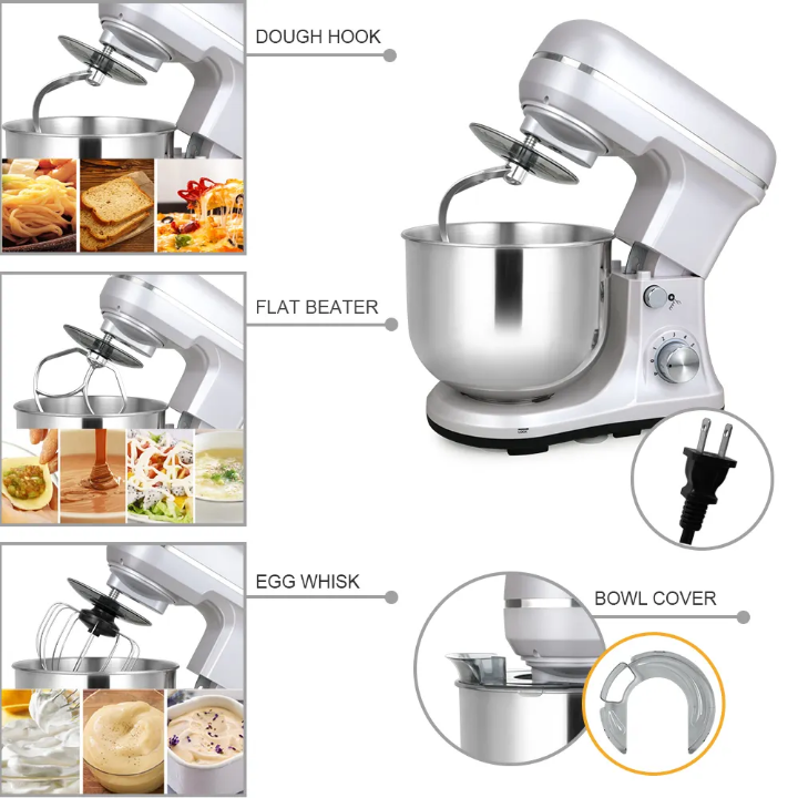 Electric Stand Mixer 5 Quarters ,300w,6 Speeds