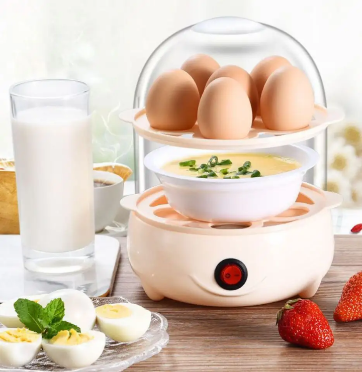 In stock 2024 New Arrivals Kitchen Double Layer Electric Egg boiler Holder Penguin Nuticook