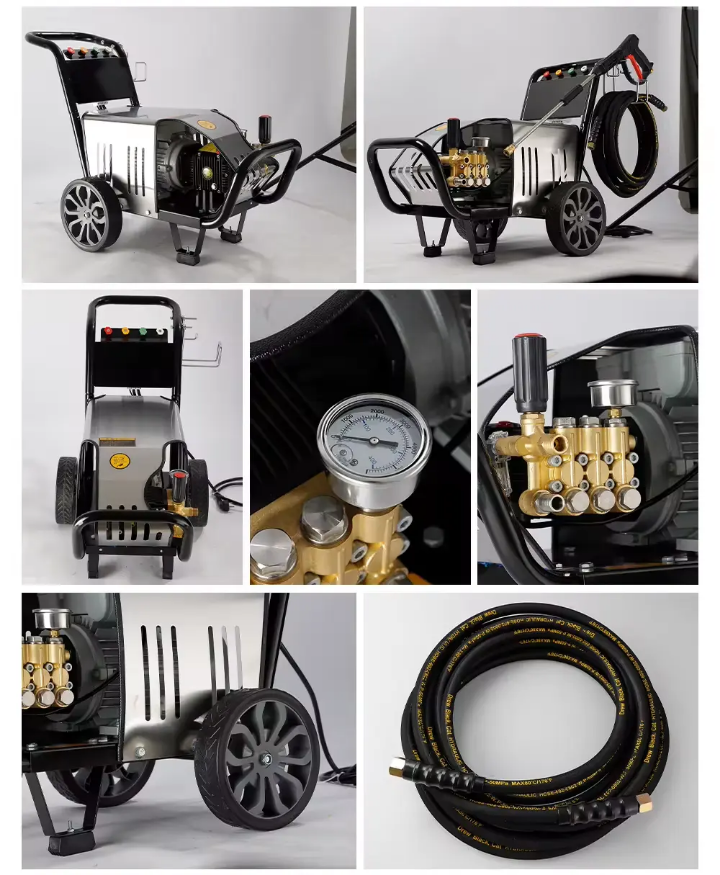 180bar High Pressure Washer 3.5kw Professional Machine 380v Electric Cleaner