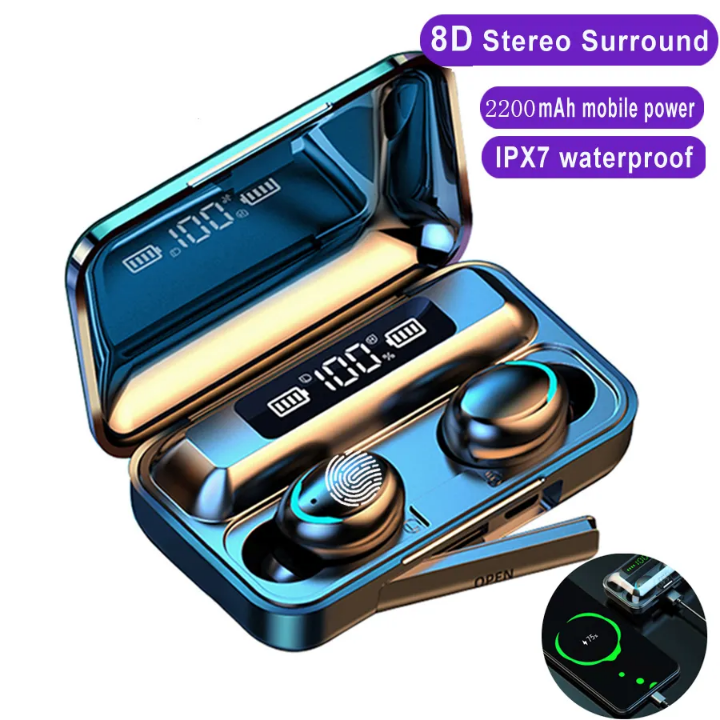 (Copy) Tws True wireless Earbuds F9 5c Earphone with power bank