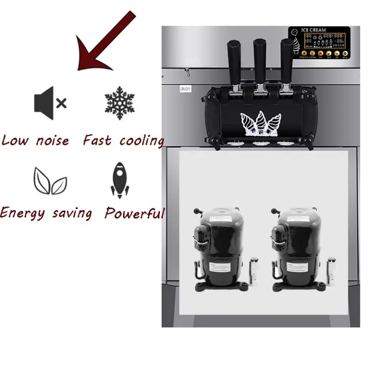Fully Automatic System for 36L/H Taylor Soft Ice Cream Making Machine