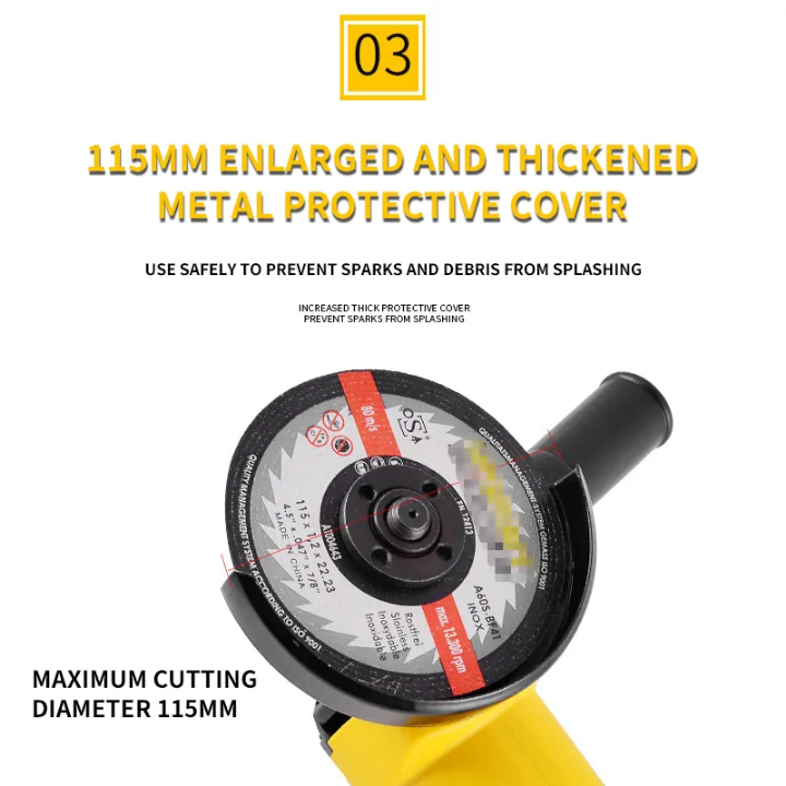 111M Mini Angle Electric Grinder 880w Power