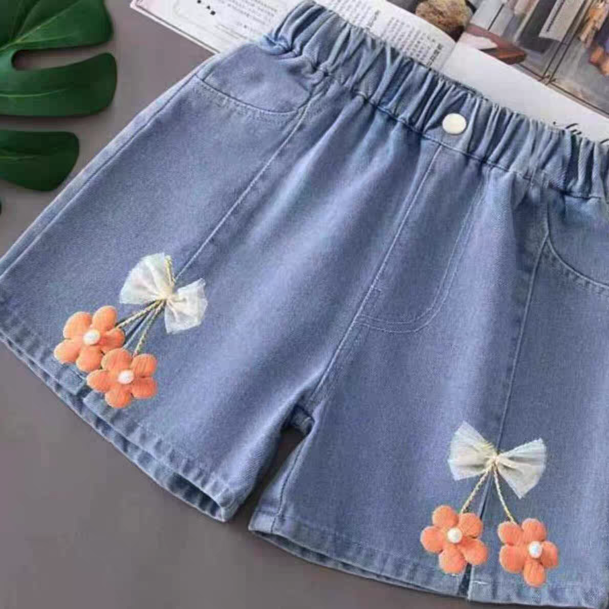 Girls jean short