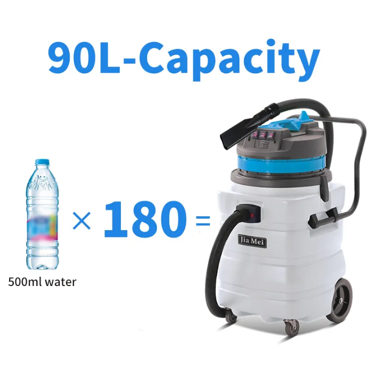 3000W 90L High Quality Handle Heavy Duty Wet and dry Commercial canister Industrial Vacuum cleaner