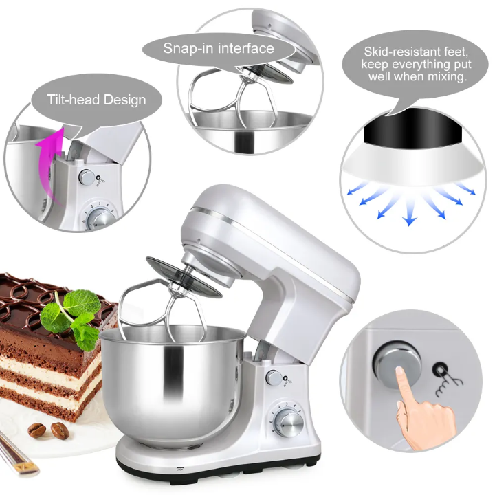 Electric Stand Mixer 5 Quarters ,300w,6 Speeds