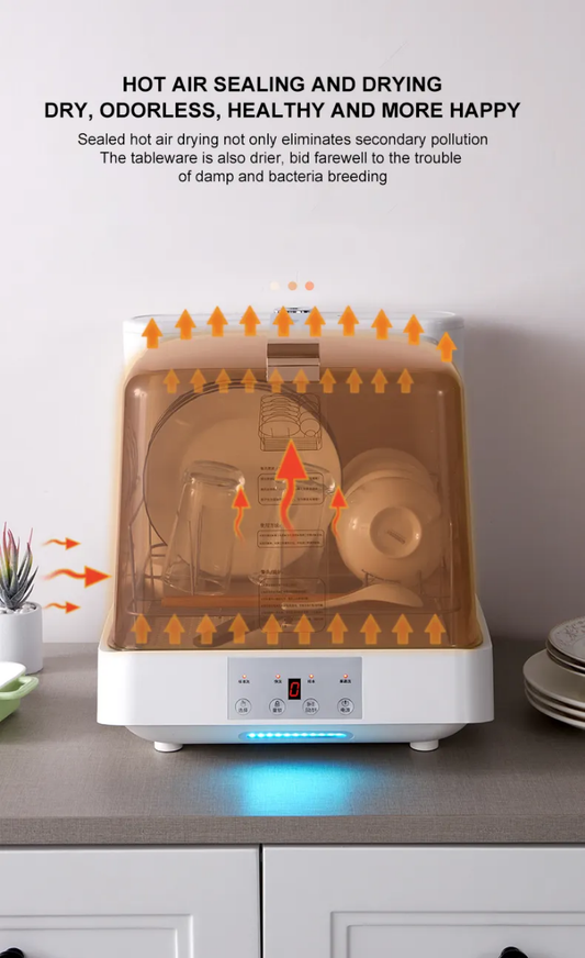 8Kg Mini Portable Electric Dish Washer 800w 220v