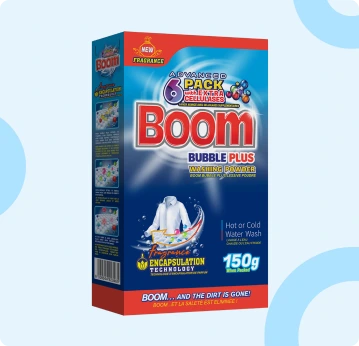 Original Boom Bubble Plus Washing Powder Box