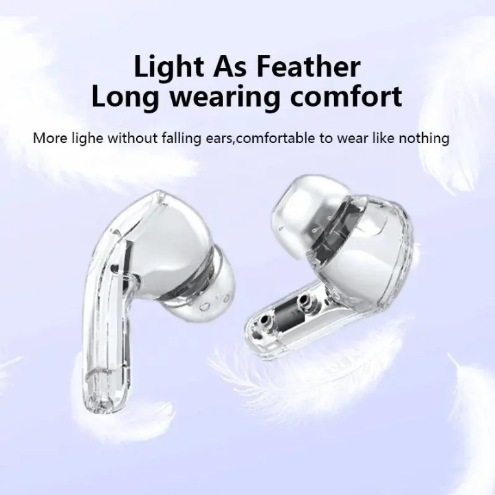 Tws Ture Wireless Audifone Auriculate Air39 T8 air 39 Transparent crystal T8 Tws Handsfree Earbud Earphone