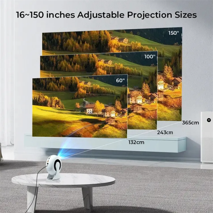 YDH-CD200 PRO 2025 NEW H713 800 LUMENS 4K ANDROID PROJECTOR
