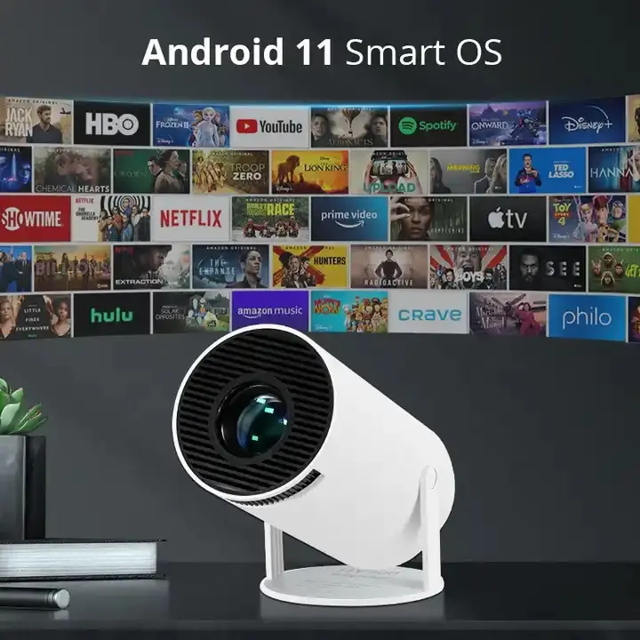 YDH-HY300 NEW H713 LUMENS 4K 130 INCH ANDROID BT DUAL WIFI PROJECTOR
