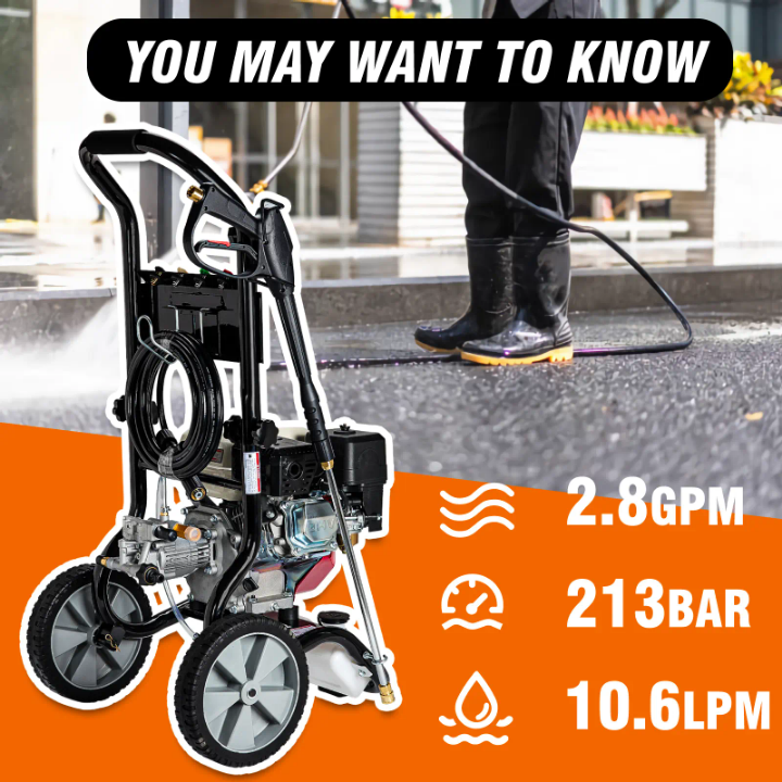 Multifunction 3100psi/213 bar 7Hp High Pressure washer machine 212cc gasoline